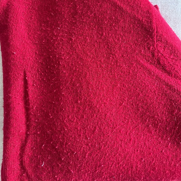 Bright red mock neck sweater - Picture 5 of 5